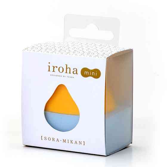 Вибратор для клитора Iroha Mini, желто-голубой Sex Aura Киев