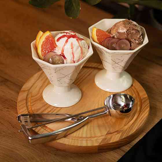 Zhongjing Кругла ложка для морозива 23×6,5 см з нержавіючої сталі HP-19-20-7.2x23CM Київ