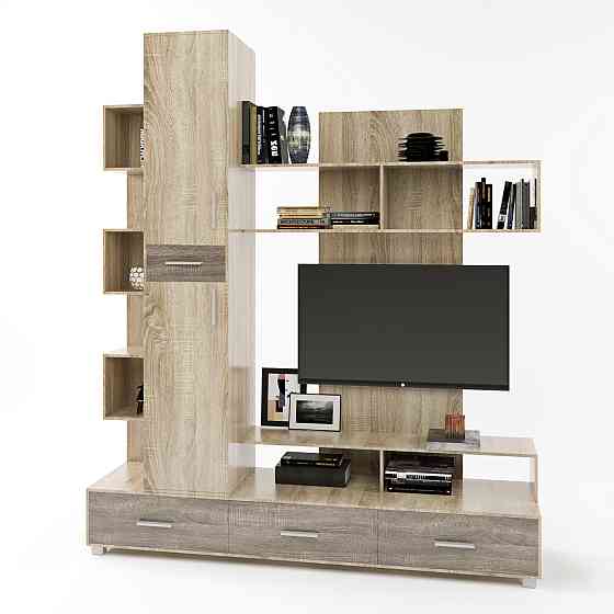 Стінка для вітальні Еверест Бриз сонома + трюфель (DTM-2249) Дніпро