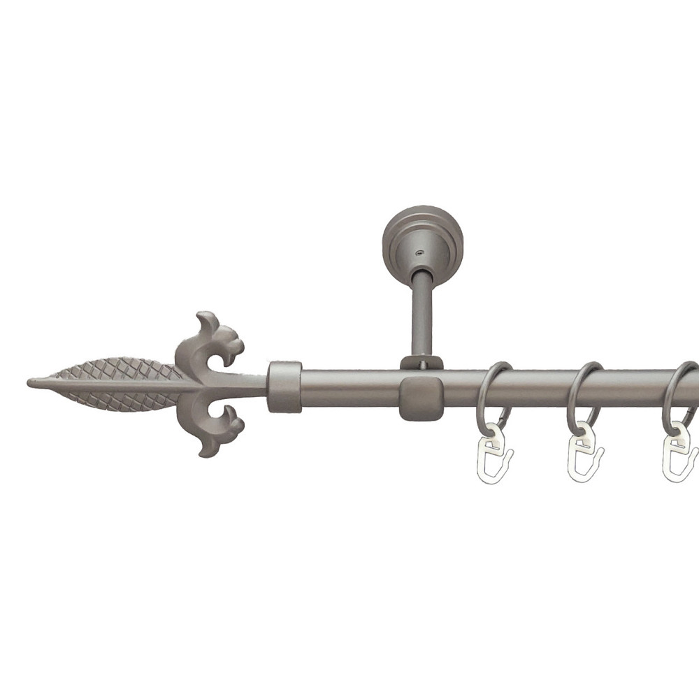 Карниз Orvit Генуя металевий однорядний відкритий Сатин 16 мм 160 см (6091291) Львов - изображение 1