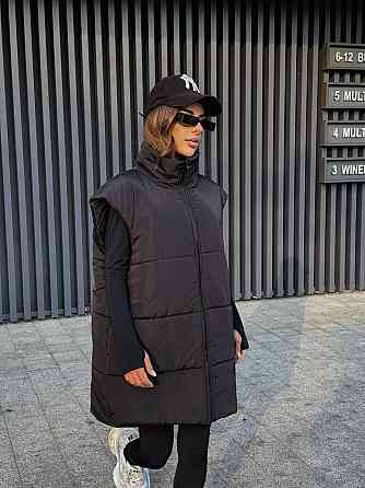 Жіноча стильна оверсайз-дута жилетка плащьовка Еммі Одеса