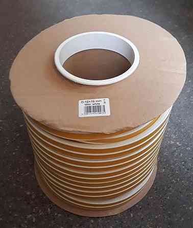 Гумовий ущільнювач самоклеючий D 12х10 (50м) білий Павлоград