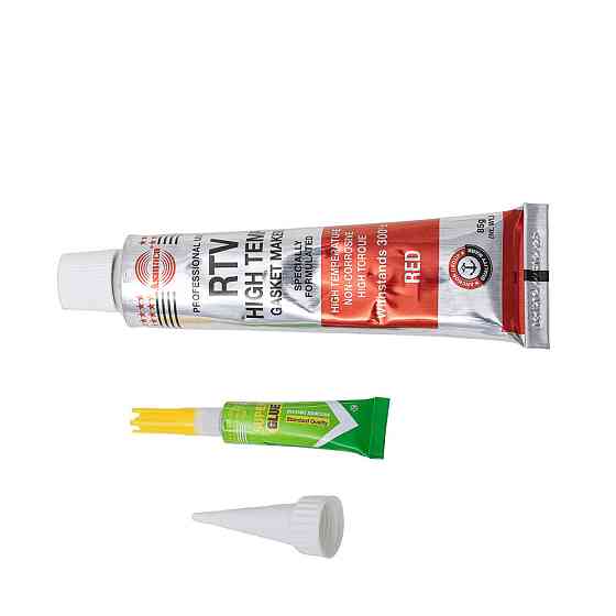 Герметик силиконовый RTV формирователь прокладок высокотемпературный +300°С красный 85г ОАЭ ASMACO (6371221) Киев