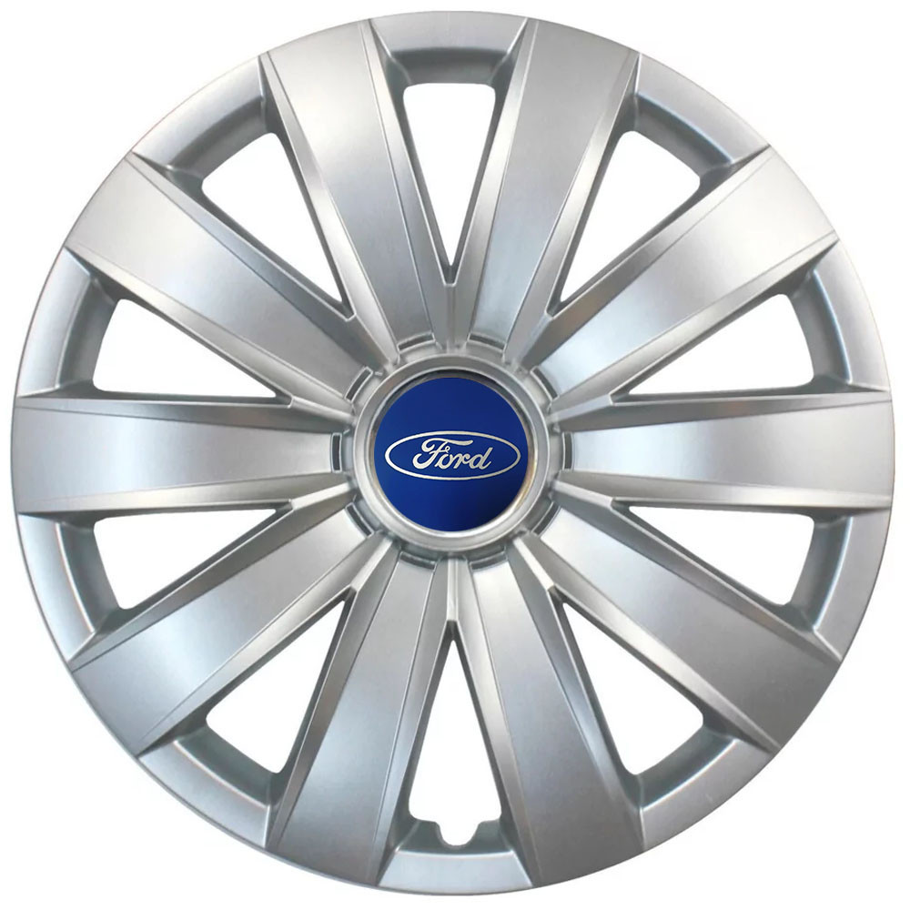 Автомобільні модельні ковпаки R14 Ford 226 4шт, SJS, сріблясті Київ - фото 1