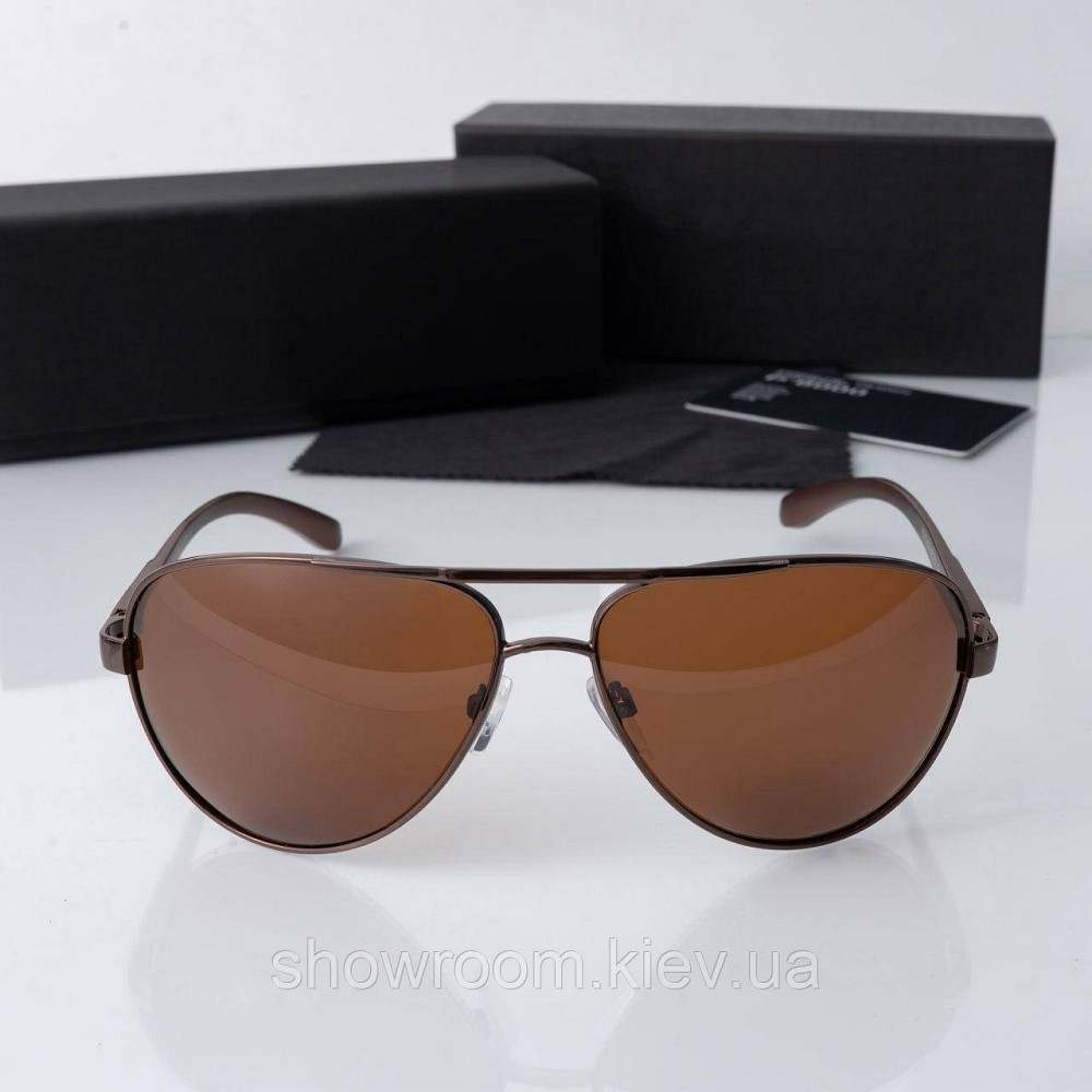 Солнцезащитные мужские очки с поляризацией Polarized (213) коричневые Киев - изображение 2