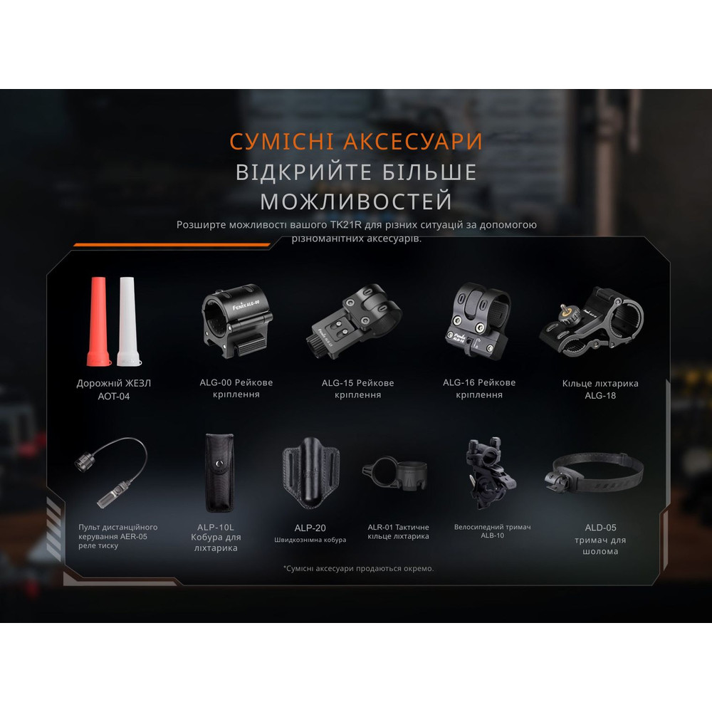 Ліхтар тактичний Fenix TK21R Киев - изображение 18