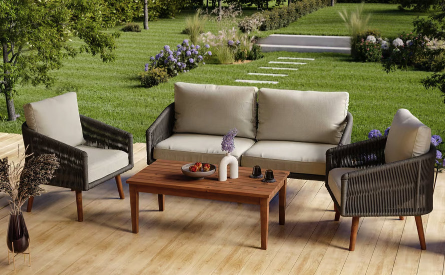 Комплект садових меблів Di Volio Matera Сірий/Світло-сірий Київ - фото 6