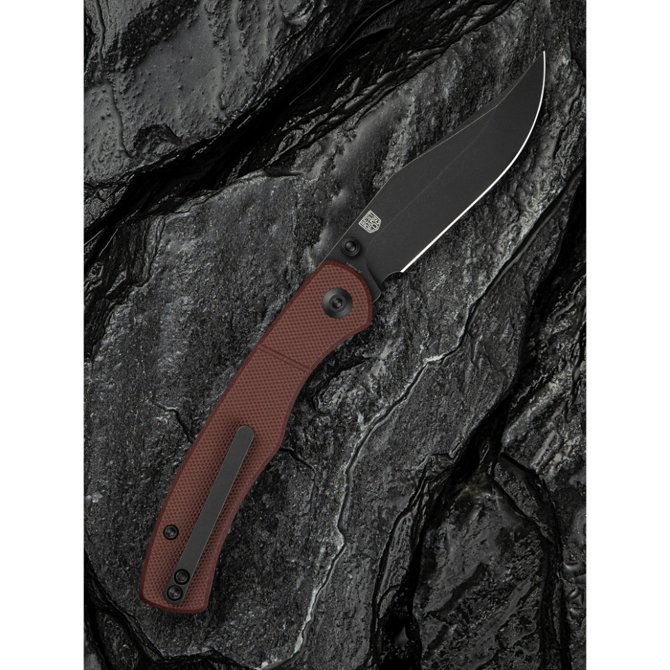 Ніж складаний кишеньковий Civivi Clingman, (7.6 см) Nitro-V / G10 темно-червоний Киев - изображение 11