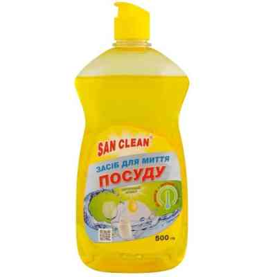 Средство для ручного мытья посуды San Clean Лимон 500 г (4820003540275) Винница