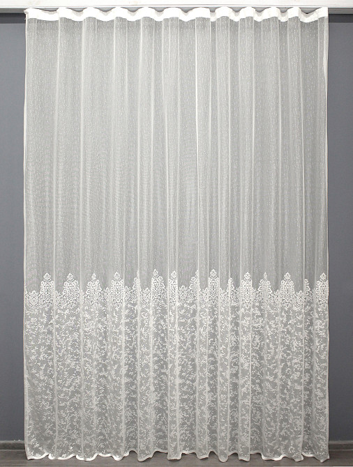 Тюль VR-Textil 1422т Жаккард Кремовый 300х270 см (42-0209) Киев - изображение 2