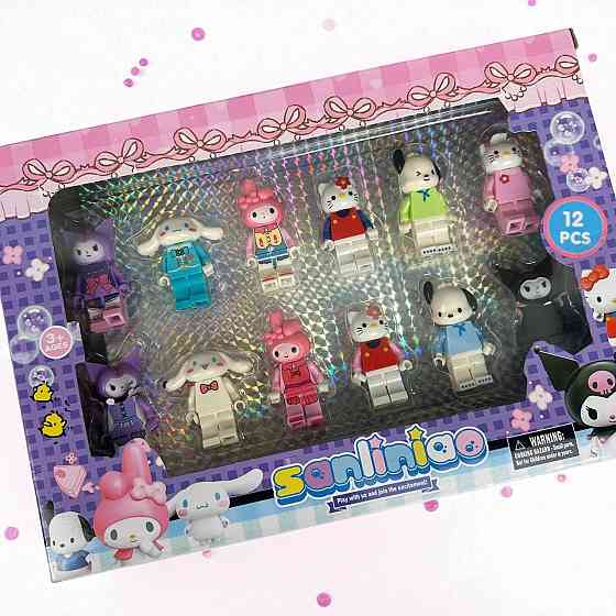 Дитячі фігурки конструктор Hello Kitty, набір фігурок лего котики 12 шт ( 25092 ) Харків