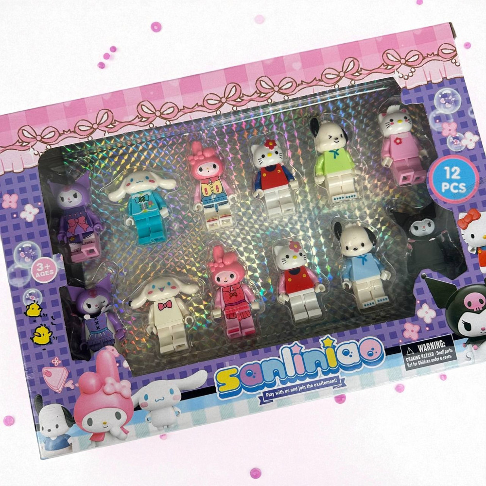 Дитячі фігурки конструктор Hello Kitty, набір фігурок лего котики 12 шт ( 25092 ) Харків - фото 3