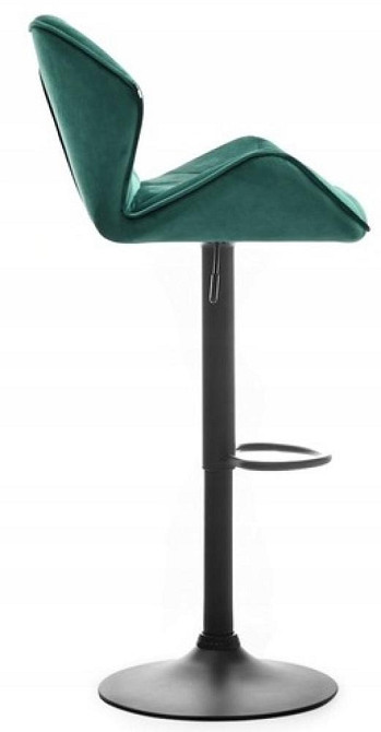 Барный стул BONRO B-087 велюр регулируемый стульчик кресло для кухни, барной стойки Зеленый Киев - изображение 4