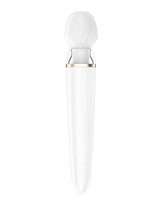 Смарт вібромасажер зі змінною головкою Satisfyer Double Wand-er Sex Aura Київ - фото 2