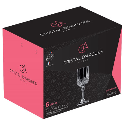 Набір чарок Cristal d'Arques Paris Longchamp 60 мл на ножці 6 шт (L9754) Вінниця - фото 3