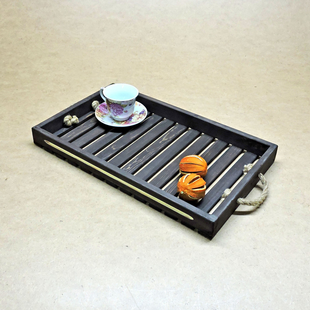 Піднос дерев'яний "Буйон" графіт Миколаїв - фото 8