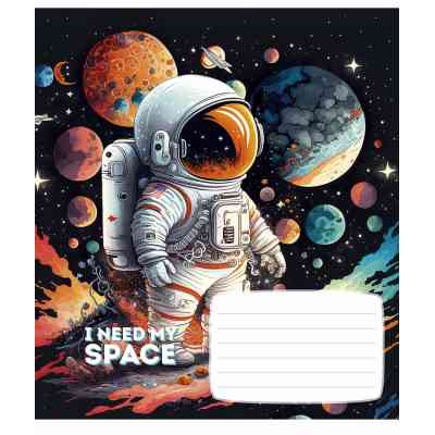 Тетрадь Школярик I need my space 12 листов линия (012-3496L) Винница