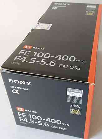 Объектив: Sony SEL100400GM 100-400mm.F/4.5 -5.6 GM OSS FE. Харьков