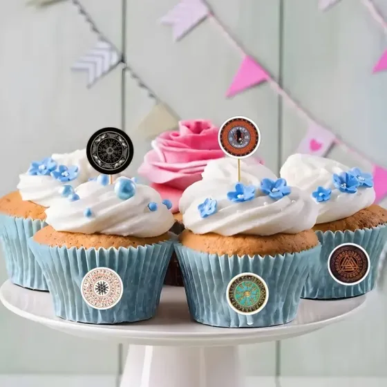 Набор наклеек с рунами викингов – рулон 500 шт (10 вариантов) Киев