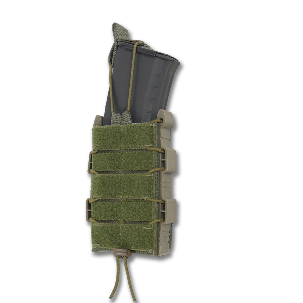 Відкритий підсумок на 1 магазин Kiborg М-1 велкро хакі. Жорсткий підсумок з велкро на один магазин Київ - фото 8