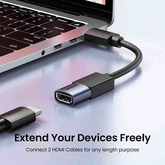 Соединитель HDMI v2.1 UGreen HD159 90592 (Серый) Николаев