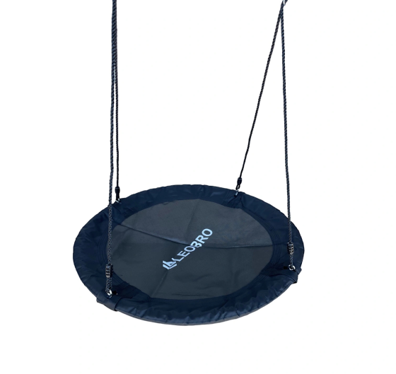 Гойдалка гніздо підвісна садова LEOBRO 110 см (чорна) (SW110-BLACK) Київ