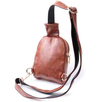 Сумка Vintage Компактна жіноча через плече на два відділення з екошкіри Коричнева (22783) Вінниця
