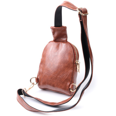 Сумка Vintage Компактна жіноча через плече на два відділення з екошкіри Коричнева (22783) Вінниця - фото 6