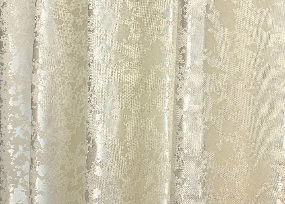 Комплект штор на люверсах VR-Textil Льон мармур Pavliani ХО № 1908ш Молочний 150х250 см 2 шт (37-0319) Київ - фото 8