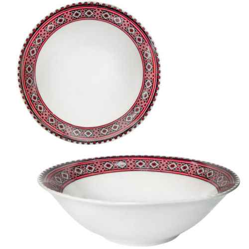 Салатник Вишиванка 15,2см 30004-004 червоний/чорний S&T Житомир - изображение 2