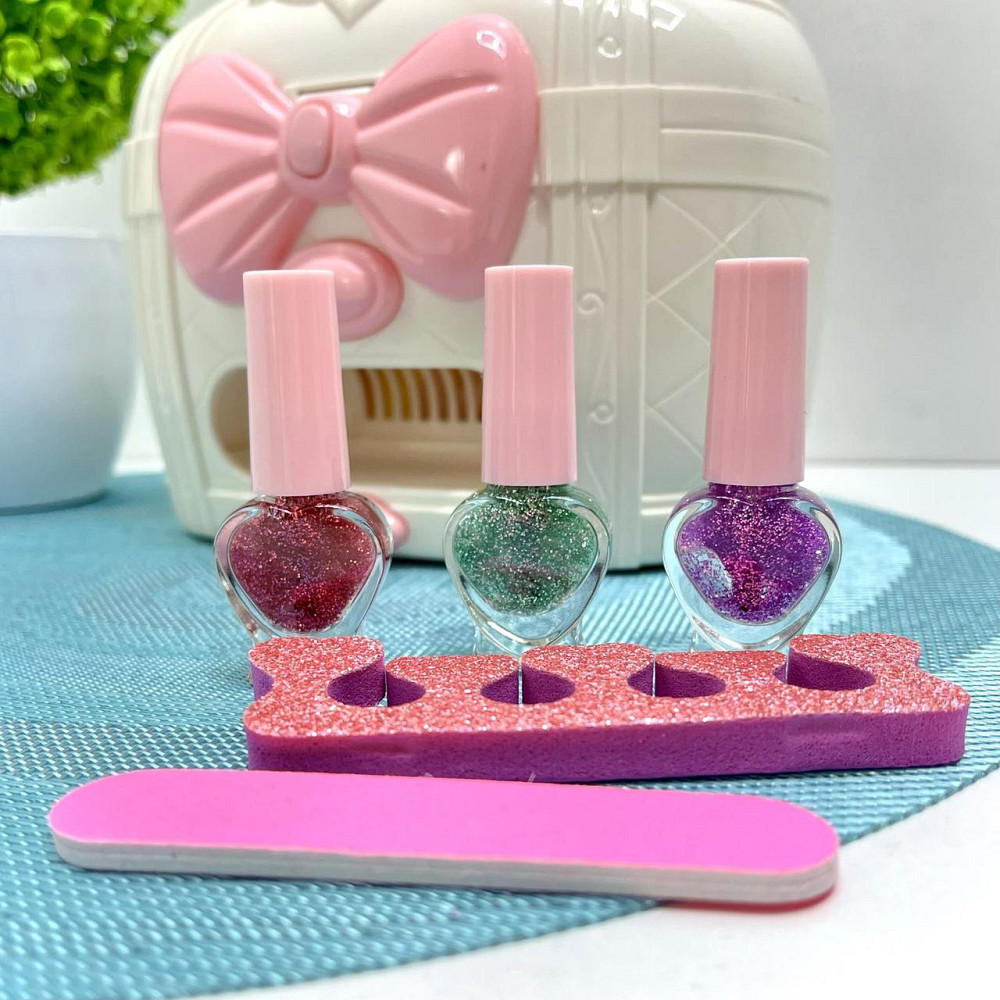 Набір косметики дитячий в скриньці тіні рум'яна помада набір для манікюру (HZ060) Чернигов - изображение 3