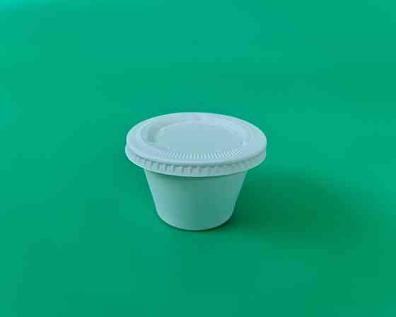 Крышка биоразлагаемая для стакана (соусника) 110 мл (кукурузный крахмал) (50 шт) Харьков