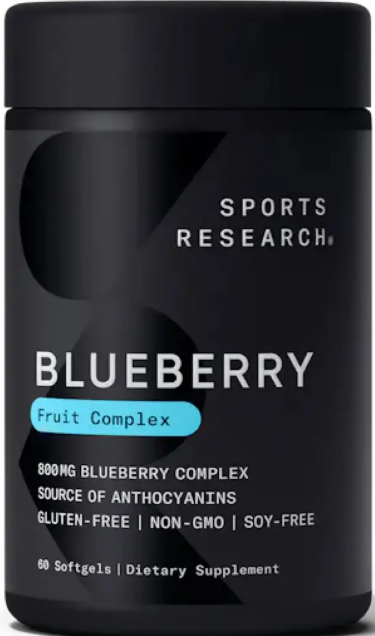 Экстракт черники Sports Research Blueberry Concentrate 800mg 60 гел капс Киев - изображение 1