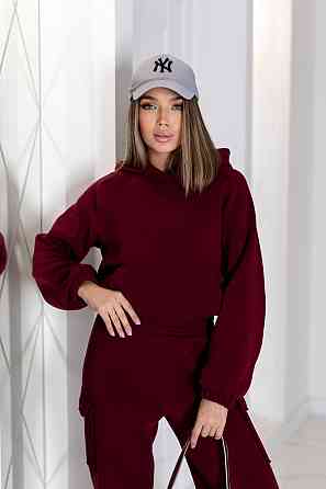 Теплый спортивный костюм со штанами карго Human 50-52, Марсала Киев