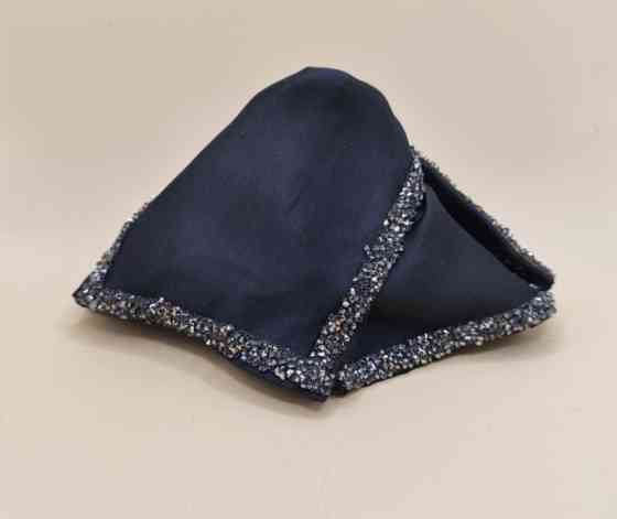 Заколка-крабік чорний бант-метелик Сміла