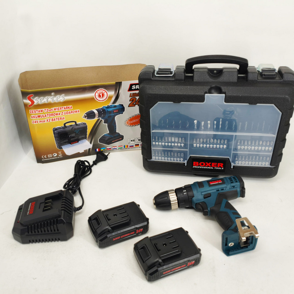 Надійний шуруповерт професійний, Шуруповерт з бітами і свердлами з літієвим акумулятором NX-91 Львів - фото 3