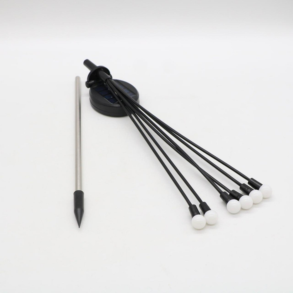 Садовий світильник на сонячній батареї 70см, Тепле світло / Вуличний ліхтар для саду / Газонний ліхтар Київ - фото 10