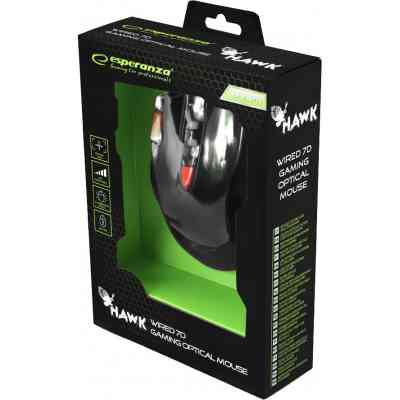 Мишка Esperanza MX401 Hawk black-red (EGM401KR) Вінниця