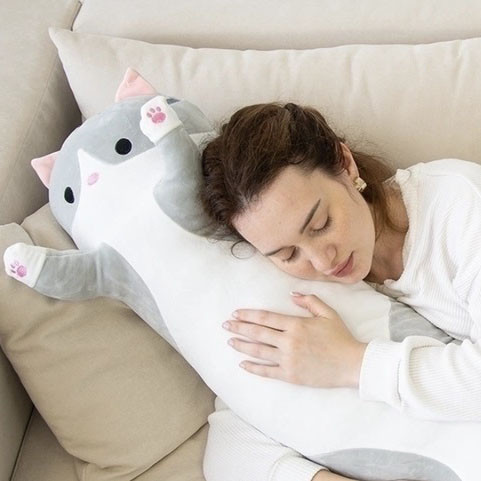 Кот обнимусь мягкий 110 см, Котик-лапочка мягкая игрушка-подушка, Котик-обнимашка EL-97 Львов - изображение 3