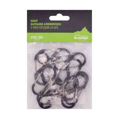 Карабін туристичний Tramp Набір 10 шт S-типу середній (UTRA-306) Вінниця