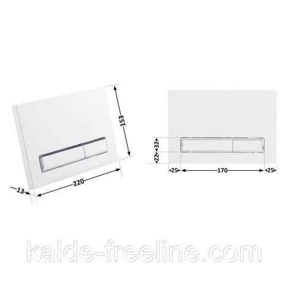 Панель змиву для унітаза Qtap Nest QT0111M08V1384W Харків