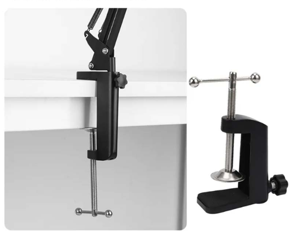 Настільна LED-лампа на струбцині, 10 Вт, чорна Київ - фото 7