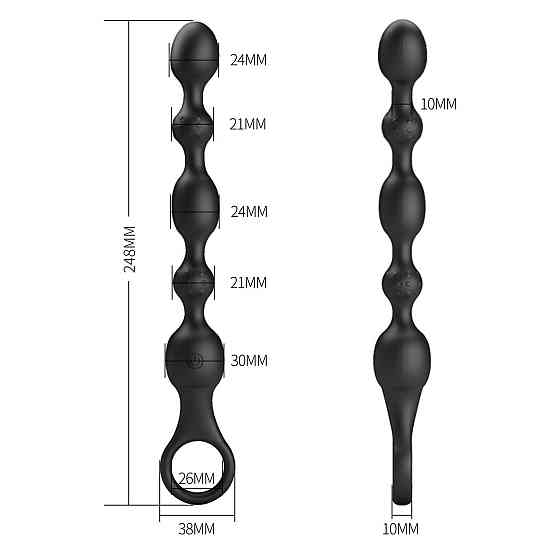 Анальний стимулятор PRETTY LOVE Van, 10 vibration functions Beaded Anal Vibrator! Sex Aura Київ
