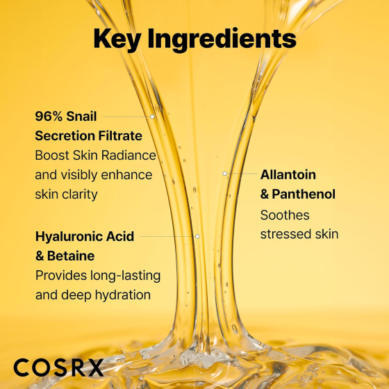 Есенція COSRX Advanced Snail 96 Mucin Power Essence 100 мл, 96,3% муцину равлика, зволоження та відновлення шкіри Київ