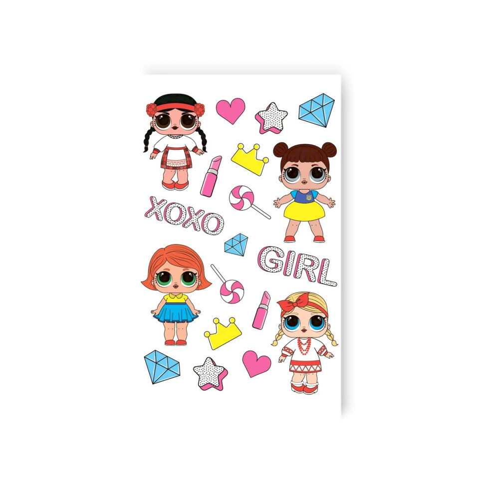 Набор детских временных татуировок 