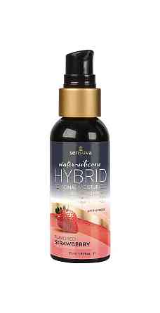 Змазка водно-силіконова Sensuva Hybrid Strawberry (57 мл) без цукру, можна для оральних пестощів Sex Aura Київ