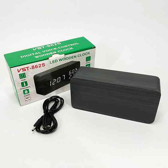 Практичные электронные часы VST-862S-6, Настольные часы с MT-165 автоматической подсветкой Киев