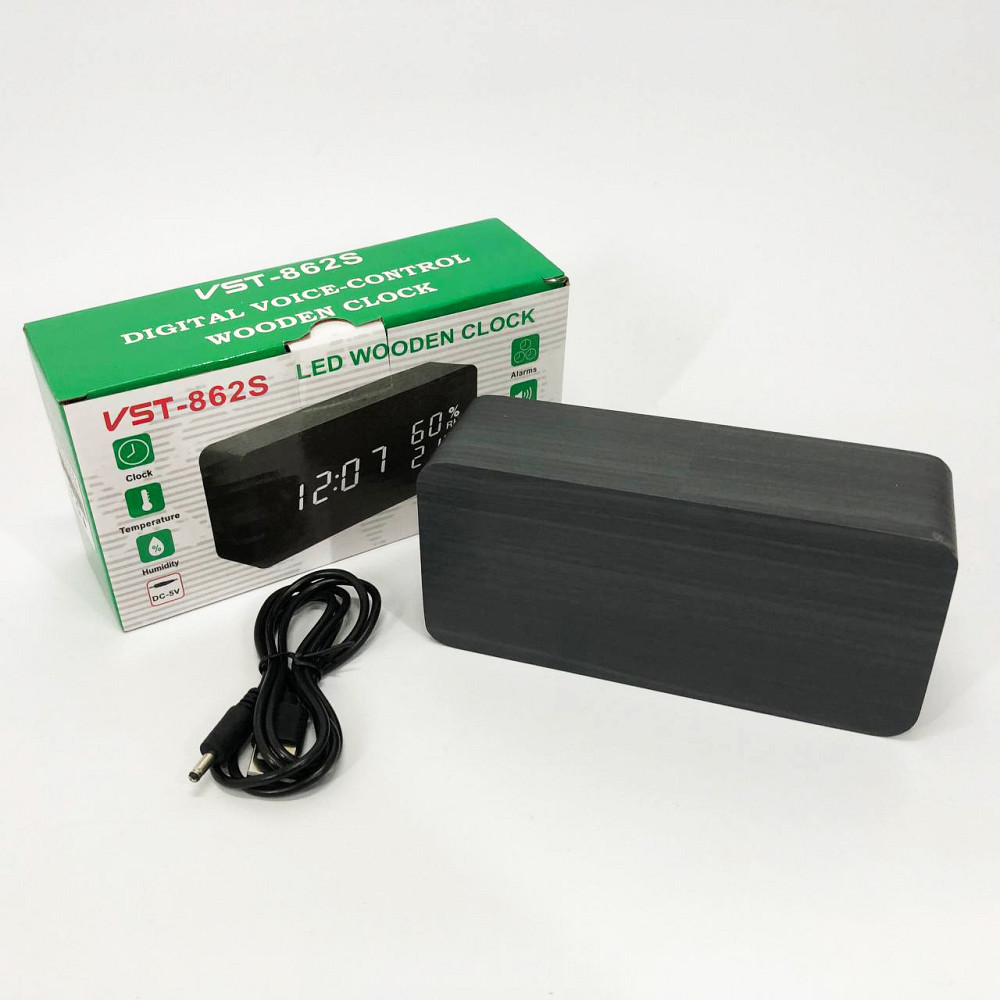 Практичные электронные часы VST-862S-6, Настольные часы с MT-165 автоматической подсветкой Киев - изображение 3