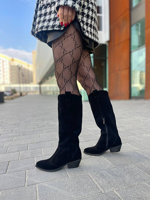 Edan Instruments Чоботи жіночі EDAN K/B чорні (осінь-весна, замша натуральна) (6061) 38 Коломия - фото 2