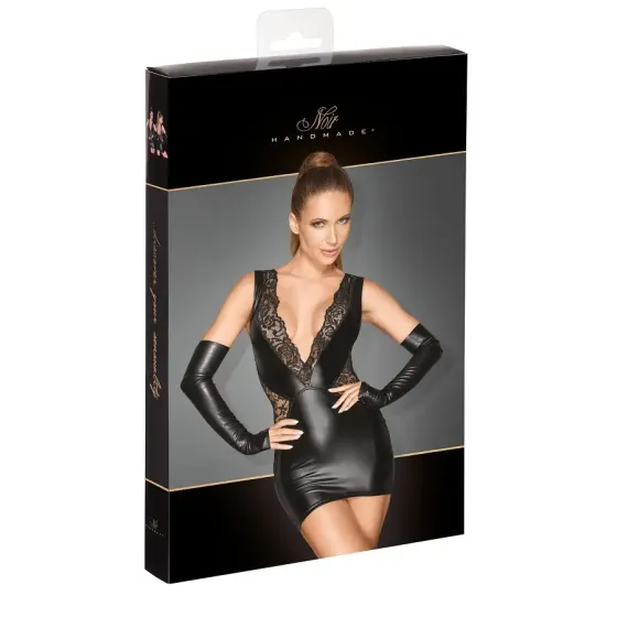 Сукня Noir Handmade F212 Powerwetlook and lace minidress - M Львів